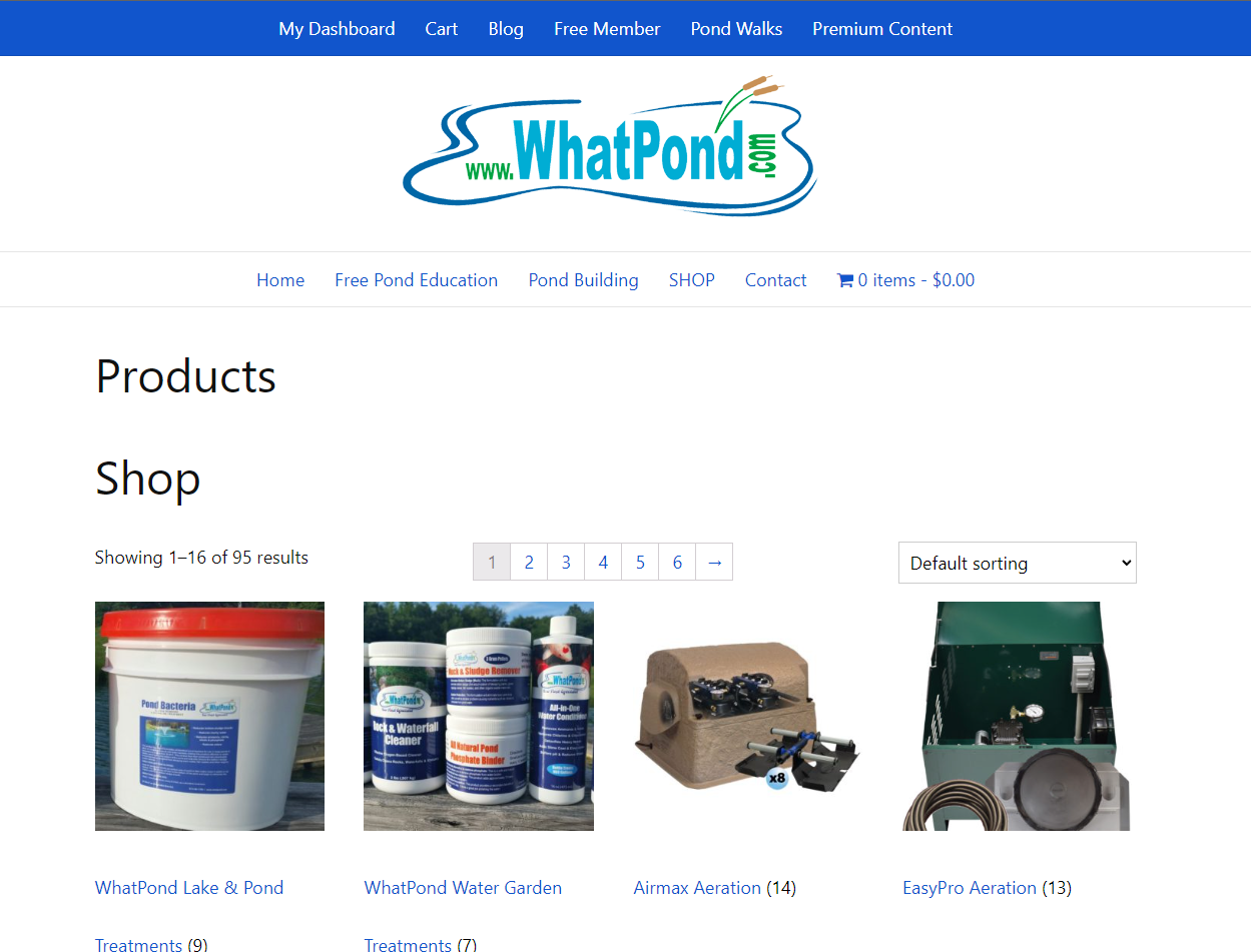 Ecommerce website Whatpond